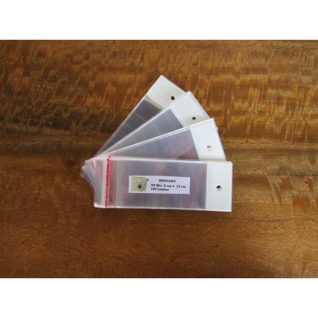 PLASTIK OPP 6 X 12 TEBAL 33 MIC PLONG / SOUVENIR / AKSESORIS