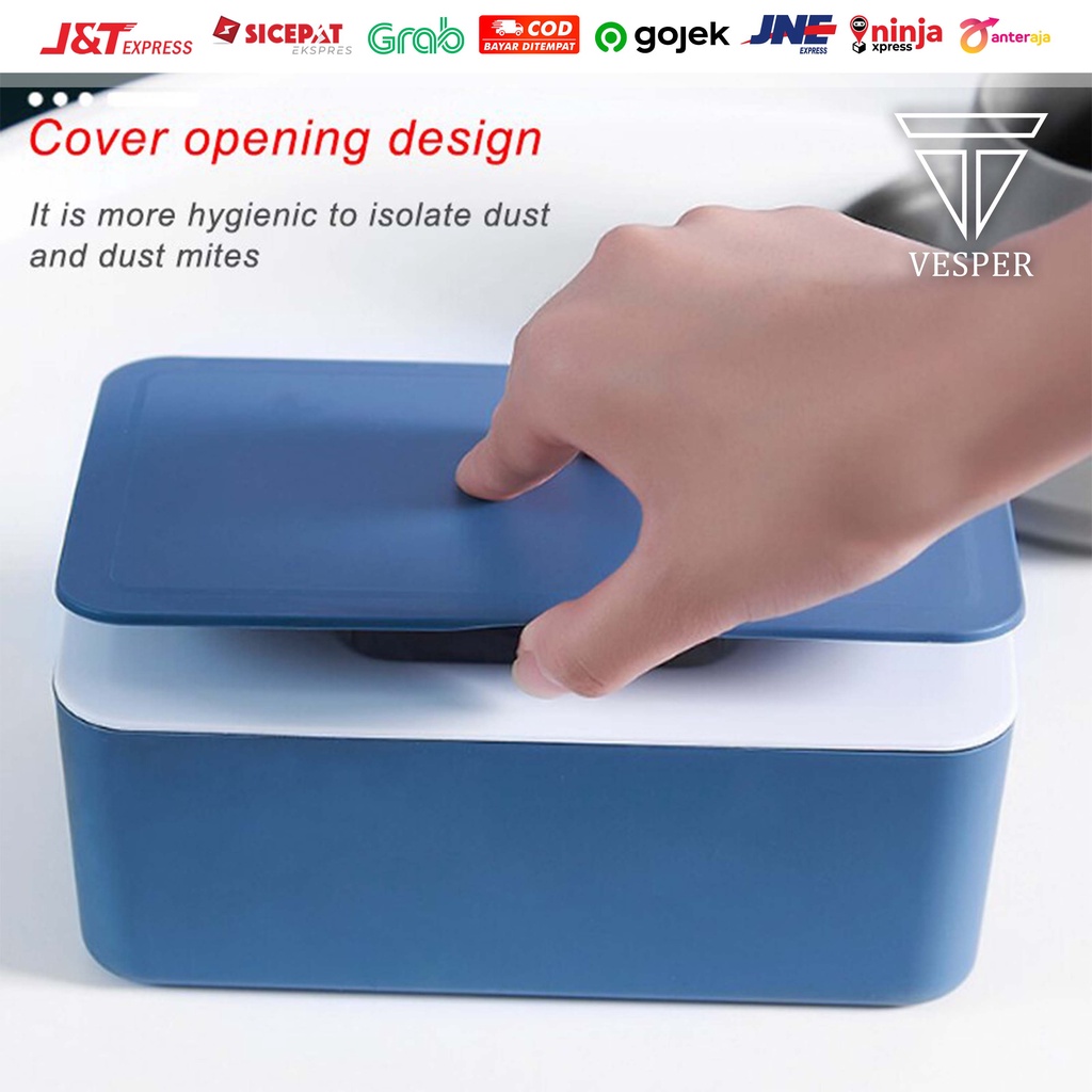 HJK tempat kotak box tisu masker medis serbaguna ( BISA CUSTOM NAMA atau LOGO ) / mask tissue