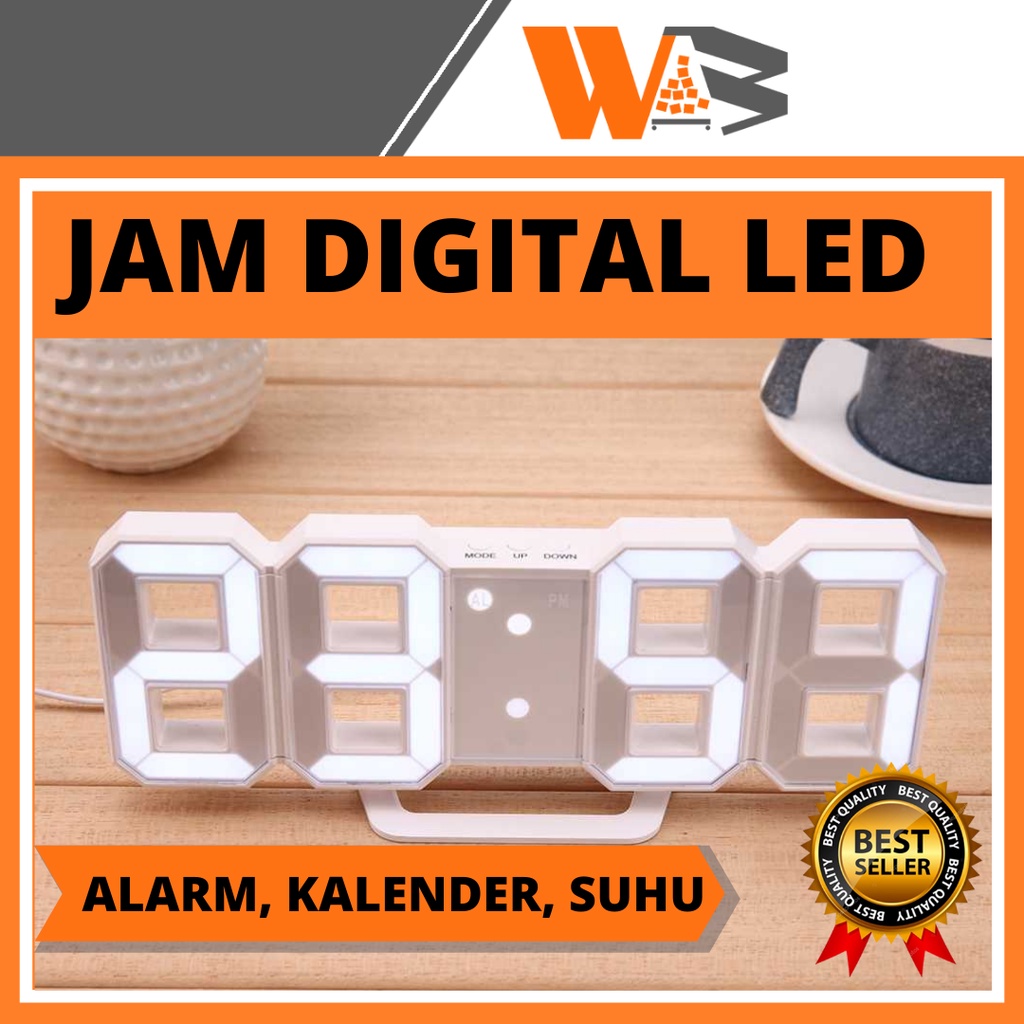 COD Jam Dinding Digital Aesthetic Estetik Jam Led Dekorasi Hiasan Meja Digital Clock Aestetik C80