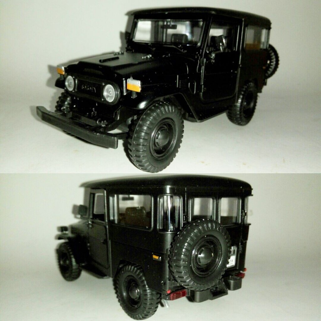 Promo Diecast Miniatur Toyota Hardtop Land Cruiser FJ 40 Hijau Muda