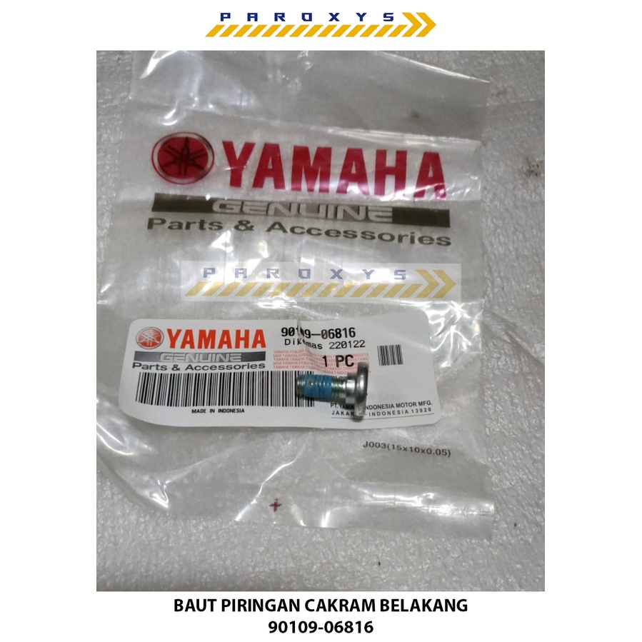 BAUT PIRINGAN CAKRAM BELAKANG 90109-06816 WR 155 WR155 ORI YGP