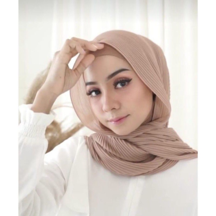 Pashmina Plisket Shawl Premium Ceuty basic Non instan Pasmina Prisket Shawl Grosir Murah Jogja Promo