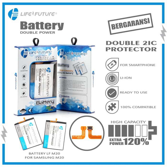 BATERAI SAMSUNG M20 / M30 DOUBLE POWER LIFE FUTURE