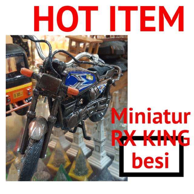 MINIATUR MOTOR RX KING BESI/MINIATUR MOTOR COWOK/RX KING MINI/MOTOR RX KING MINI/PAJANGAN MINIATUR