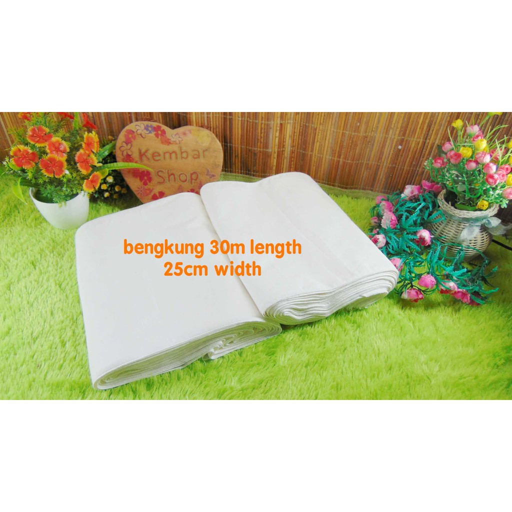 kembarshop EXPORT QUALITY-BENGKUNG ANDIEN BELLY BINDING PUTIH POLOS 30m LEBAR 25CM