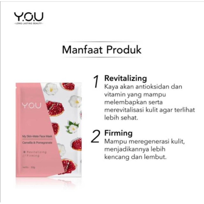 Y.O.U MY SKIN MATTE FACE Sheet Mask - 22gr
