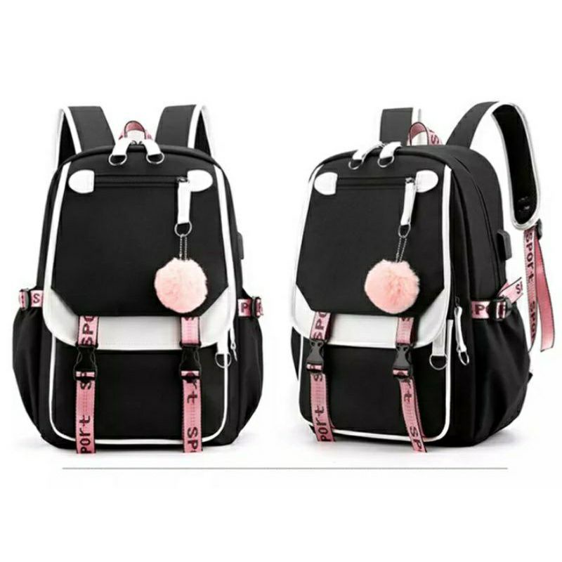 Tas Sekolah Anak Perempuan Sd Smp Sma Backpack Ransel Set R9I7 Gr RW402 Backpack Sekolah Kuliah Ker-4