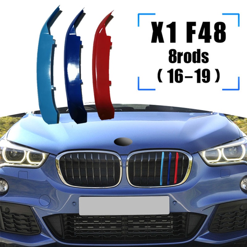 Klip Strip Trim Grill Gill 3 Warna Untuk Bmw X1 E84 2 F48 F49 2009-2020 Racing