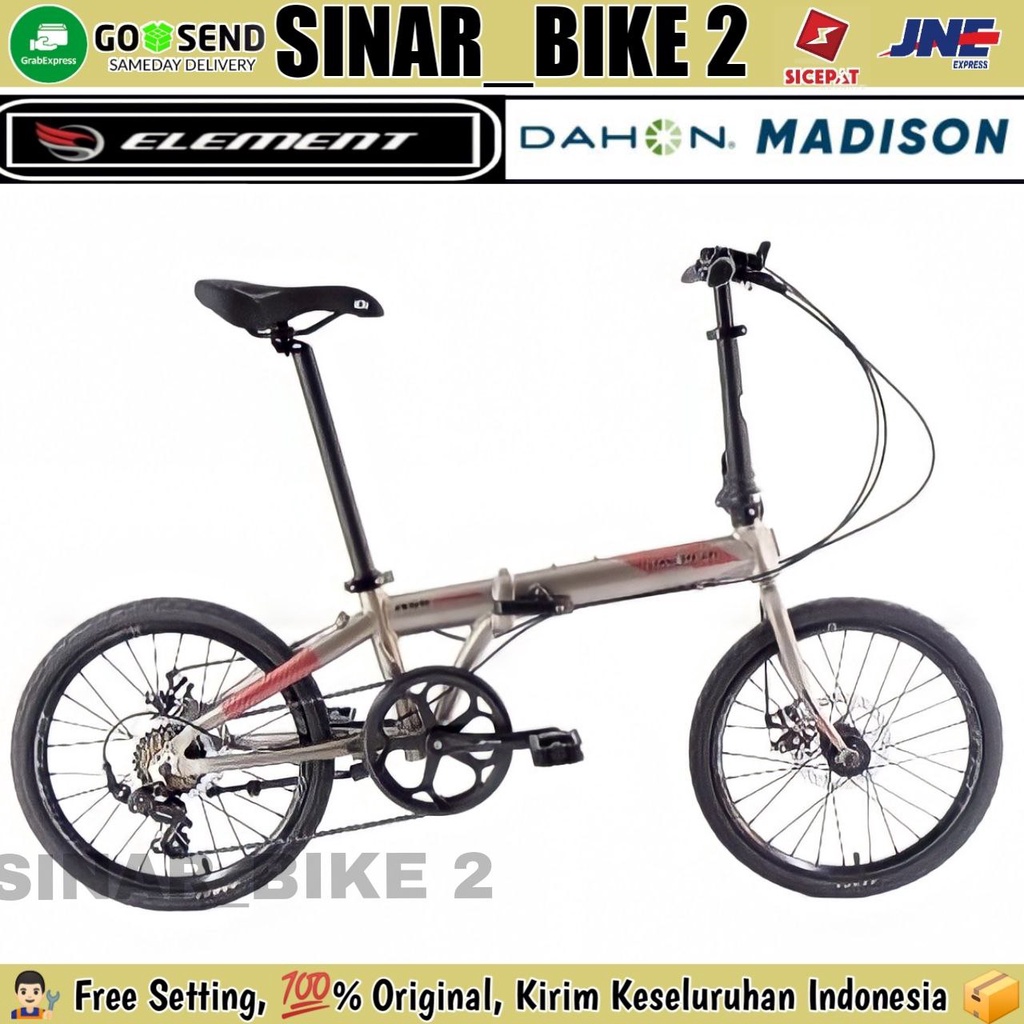 Sepeda Lipat DAHON ION MADISON 20 Inch New 2022 Folding Bike Alloy