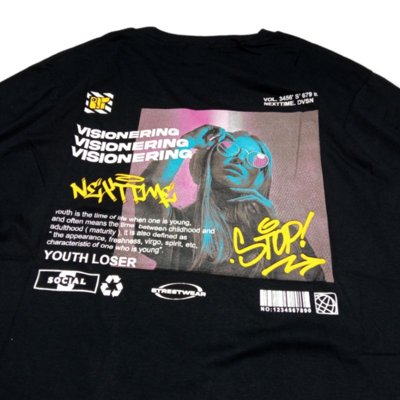 KAOS DISTRO ORIGINAL SEVENKEY x NEXTTIME TSHIRT STREETWEAR KAOS DISTRO PRIA KAOS PRIA