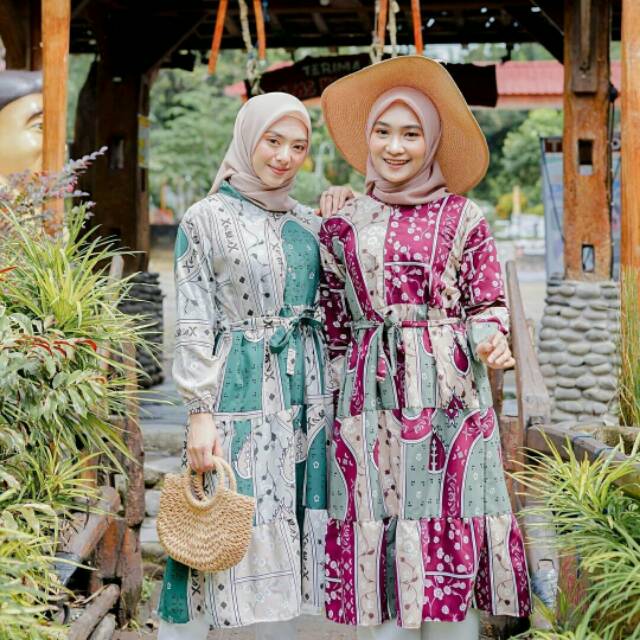 Atasan Muslim Top Tunik Wolfis Gevina