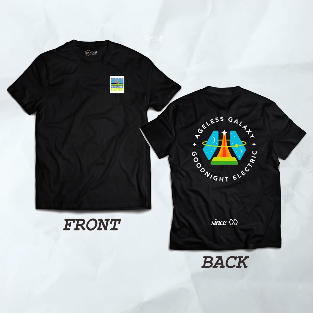 T-Shirt Merchandise Band Goodnight Electric Ageless Galaxy