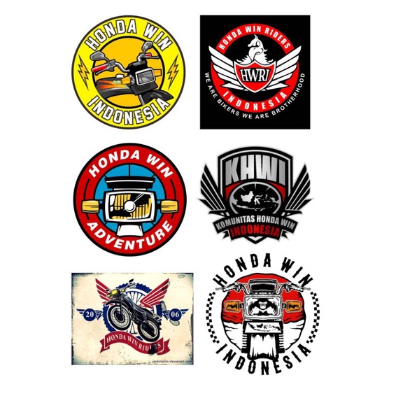 stiker honda win/ stiker acara honda win/stiker astrea