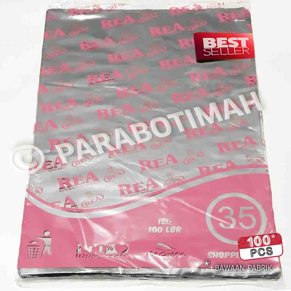 Kantong plastik HD tanpa plong 35x50 100 lembar packing online shop murah tebal ready stock Bandung