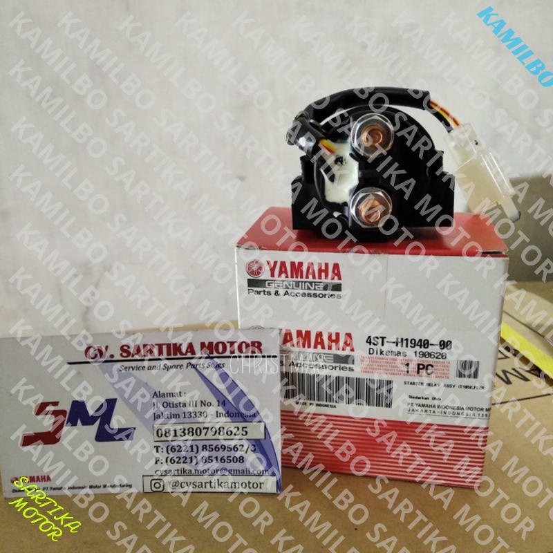 (100% ASLI ) Bendik stater 0/ Stater Relay Assy Vega FizR 4ST-H1940-00 Elegan