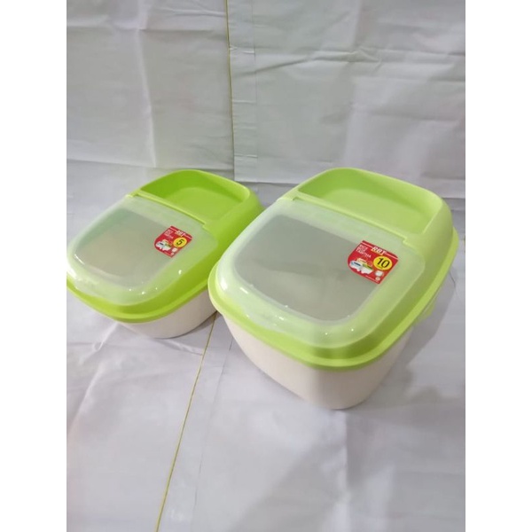 Ricebox / tempat simpan beras uk 5lt, 10lt