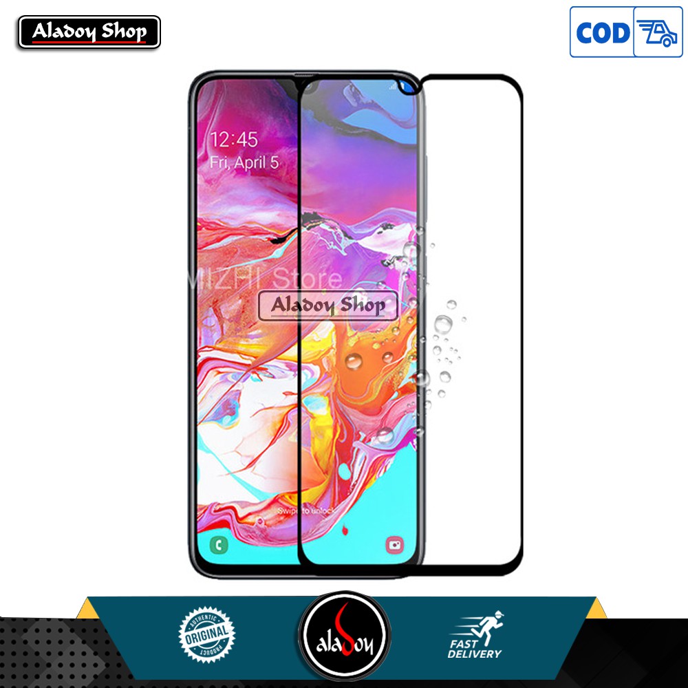 Tempered Glass Samsung A70 Antigores Kaca Pelindung Layar Screen Protector Full Cover