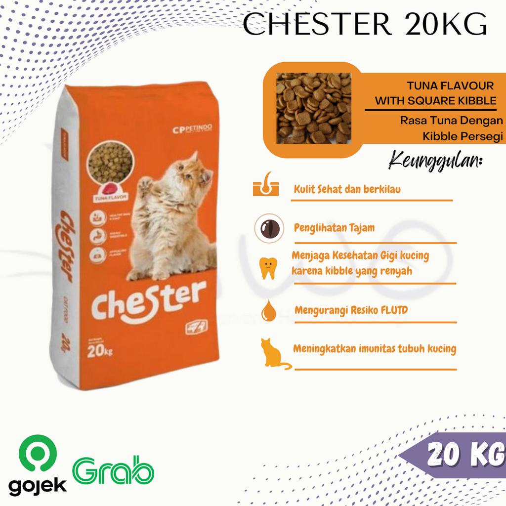 GOJEK Chester makanan kucing 20kg all stage cat food 20 kg no maxi