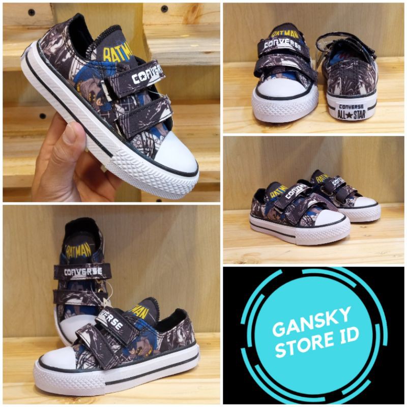 SEPATU ANAK BATMAN CONVERSE PREMIUM QUALITY CONVERSE BATMAN ANAK MURAH