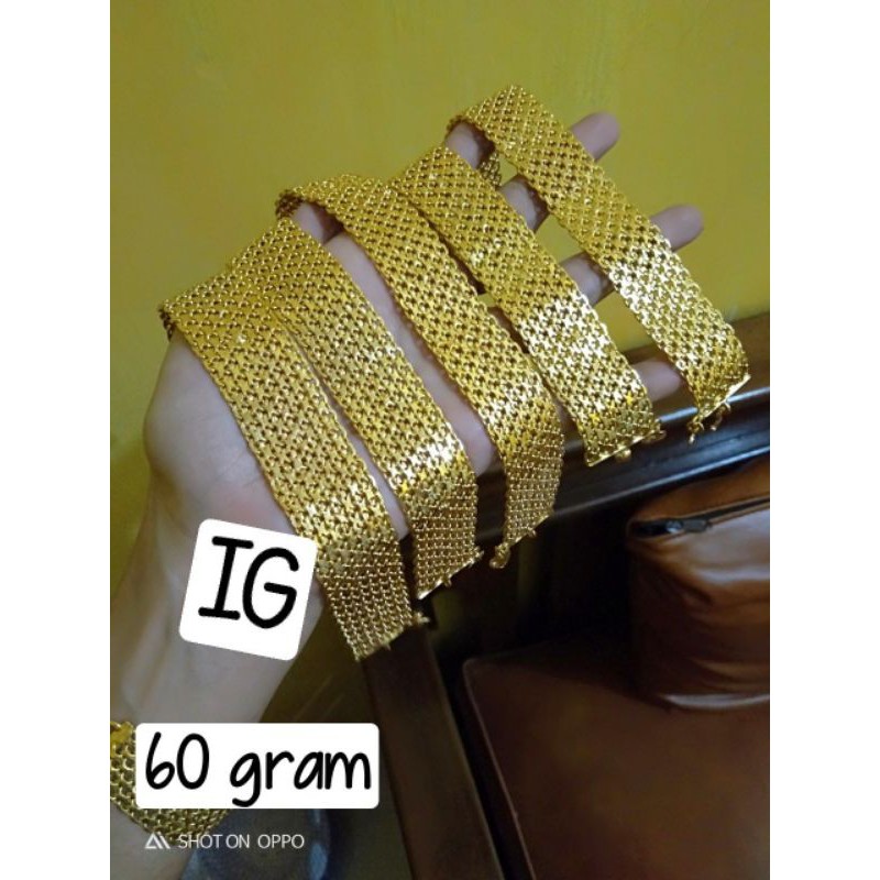 pesanan glng  acc 2 set.lapis emas 24karat murni