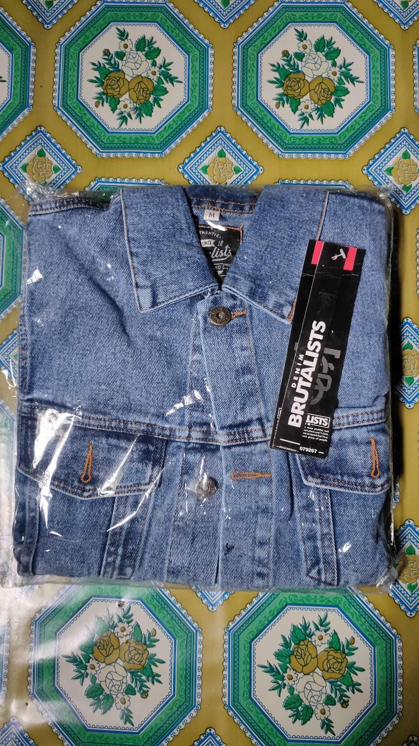 Shopwalking.90 - Brutalist Denim/jaket Jeans Denim/jaket Printing Unisex/jaket Jeans Printing Murah
