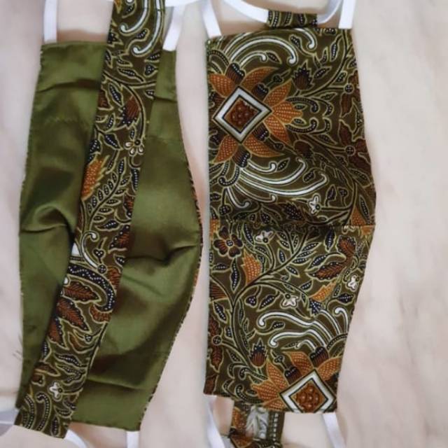 Masker Batik Persit Hijab