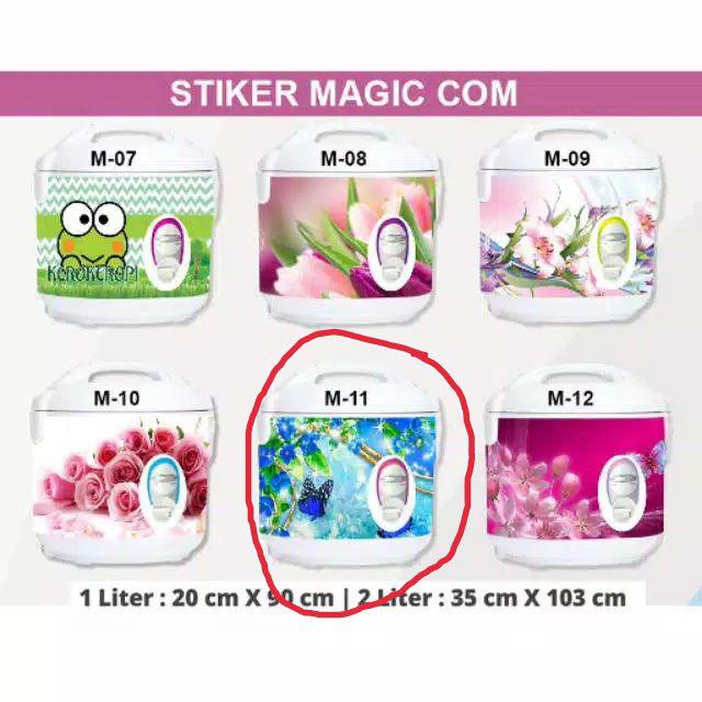 Stc Set Kulkas 2pintu N Kompor Motif Bunga Dll