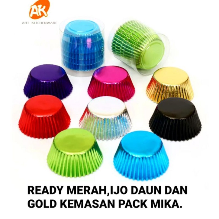 ALUMUNIUM FOIL METALLIC CUPCAKE CASE