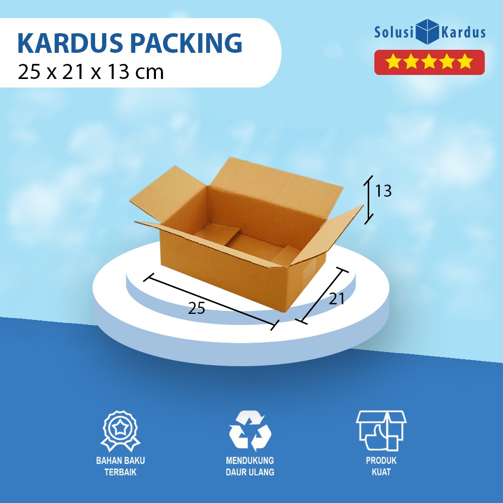 

Box | Dus | Kotak | Kemasan Packing | Karton | Kardus Polos 25x21x13