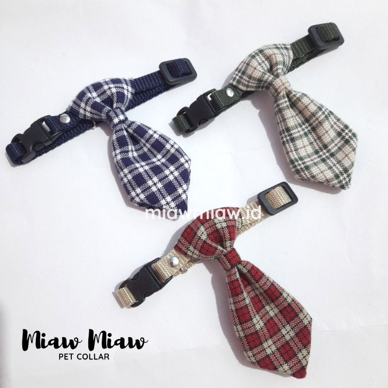 Kalung Kucing Anjing Pita Kupu-Kupu Lonceng by Miaw Miaw
