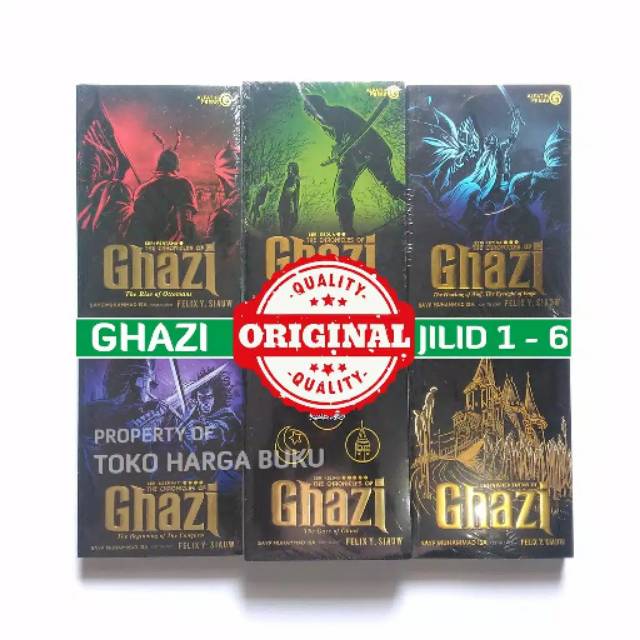 1 paket novel ghazi seri 1-6 (tamat)