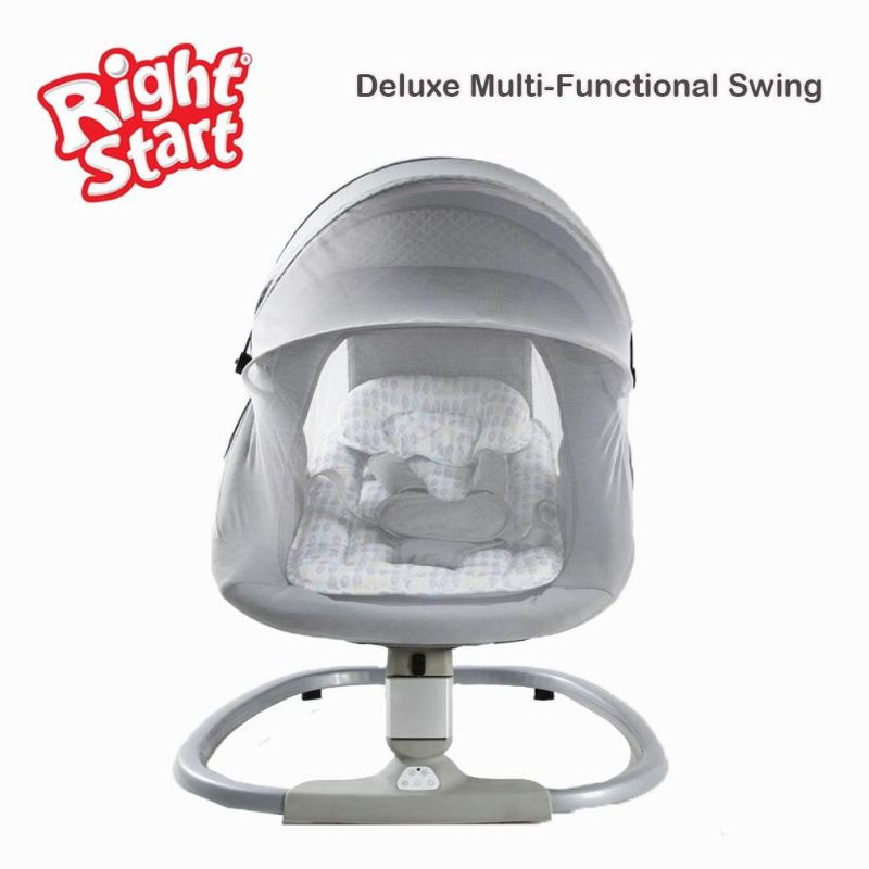 Ayunan Bayi Bouncer Elektrik Baby Swing Otomatis Right Start Cuddly Deluxe Multifunctional Swing