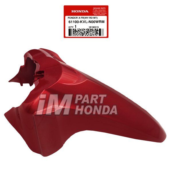 Slebor Spakbor Depan Supra X 125 Batman Fi Merah Bata 61100-KVL-N00WRM