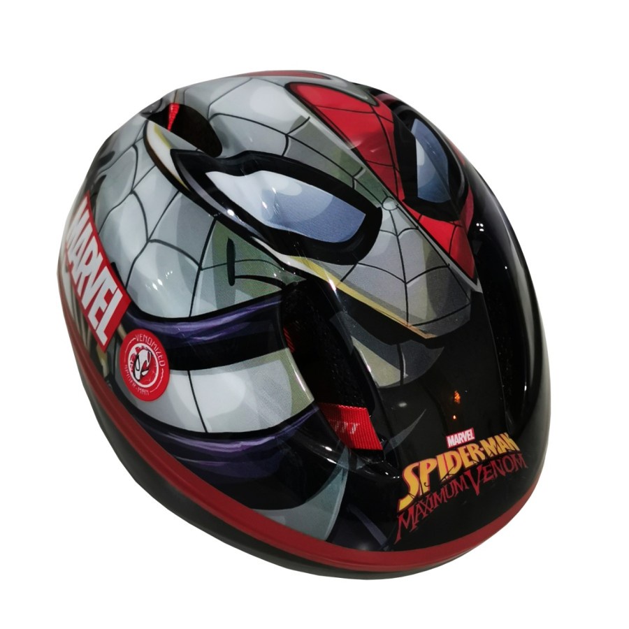Helm Kids Element Sanrio Avenger Hulk Cars Spiderman Frozen Venom Anak - Venom-Spiderman