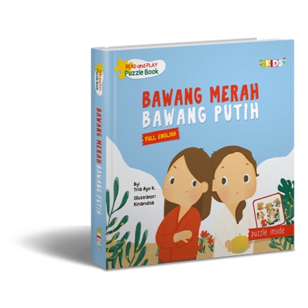 PUZZLE BOOK.CERITA KLASIK INDONESIA: BAWANG MERAH BAWANG PUTIH (BOARDBOOK) - mizan (original  100%)