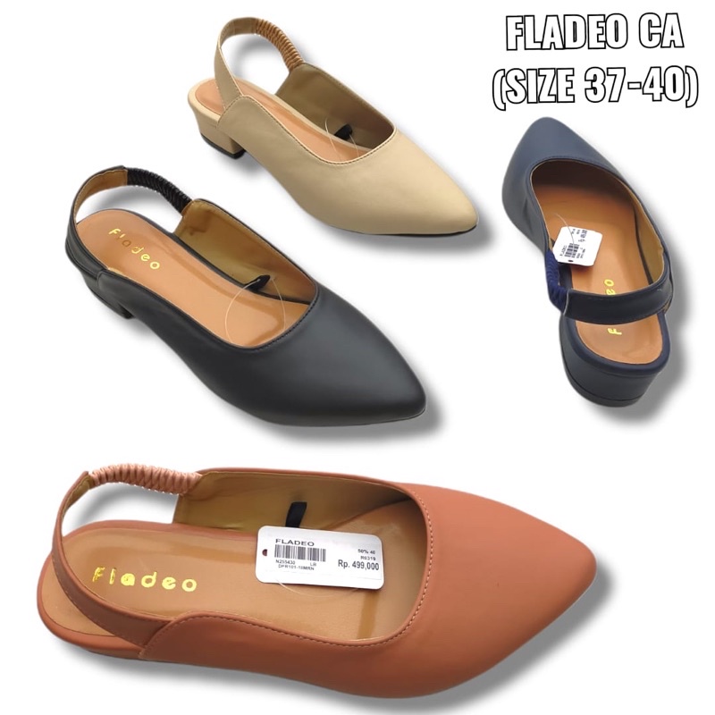 Wedges Fladeo / Flat Shoes Fladeo / Flat Shoes Untuk Ke Kantor / Flat Shoes Sepatu Kantor Wanita/ Se