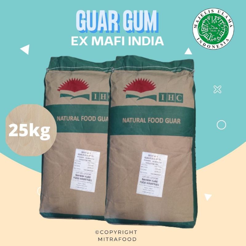 

Guar Gum / Pengantal makanan ex mafi india