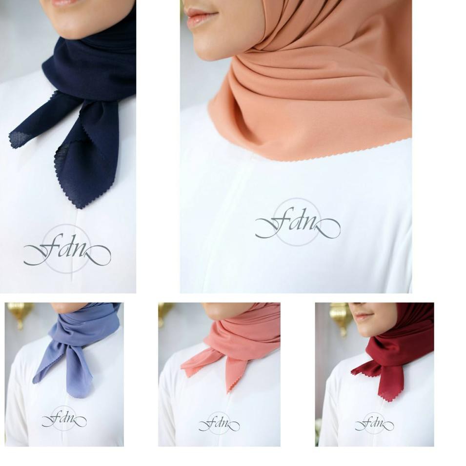 MEN SALE [ ORIGINAL HIJAB FDN ] JILBAB VOAL POLOS LASERCUT SEGIEMPAT Bahan Superfine cotton