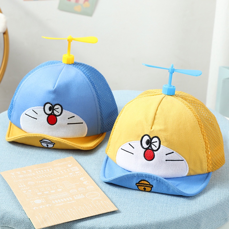 Topi baseball Anak Laki-Laki / Perempuan Musim Panas Motif Kartun Capung