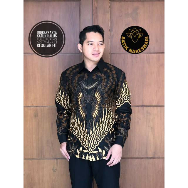 INDRAPRASTA Batik Pria Full Furing Asli Katun Halus Sragenan