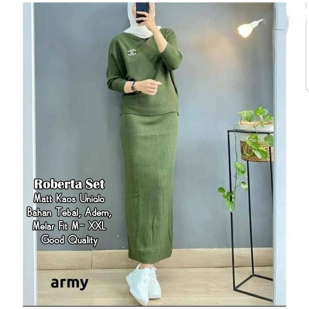 READY STOK ROBERTA SET RAJUT