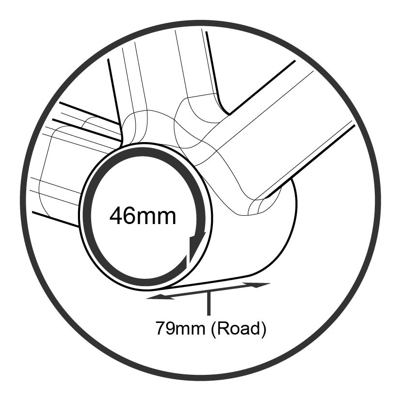 Bottom Bracket BB Tripeak RIGHT CERVELO CERA 24 EMA BR3024 SCHBBR