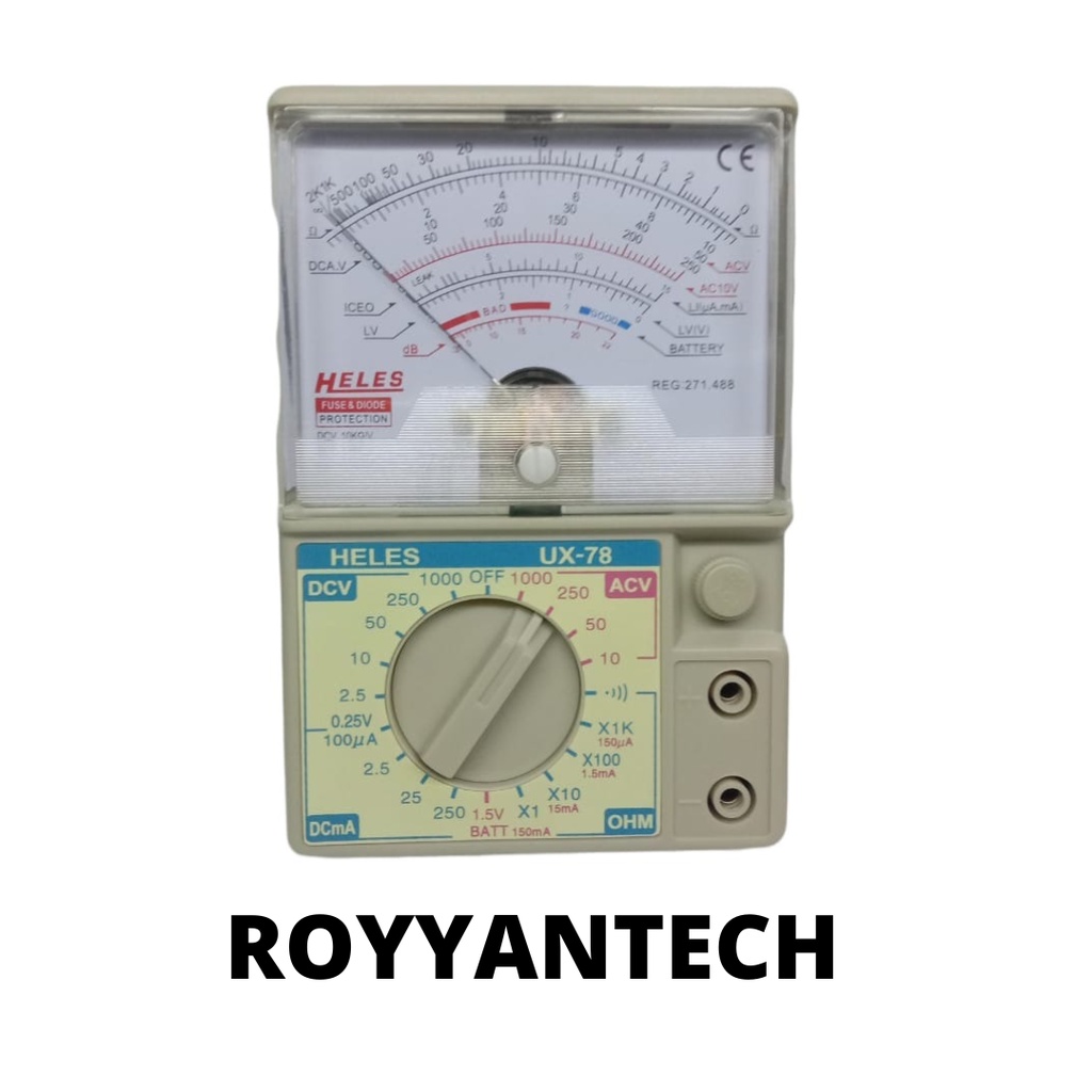 MULTIMETER HELES MULTITESTER HELES UX 78 TR AVOMETER