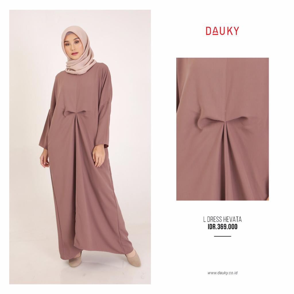 DAUKY GAMIS POLOS - L DRESS HEVATA