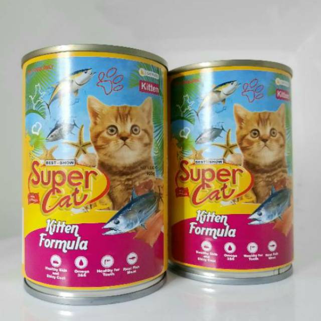Supercat KITTEN formula 400gr makanan basah kucing
