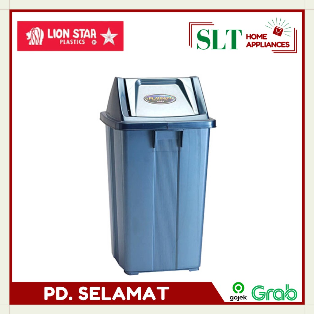 Jual Gojek Only Tempat Sampah 20 Ltr C2 Lion Star Tutup Goyang