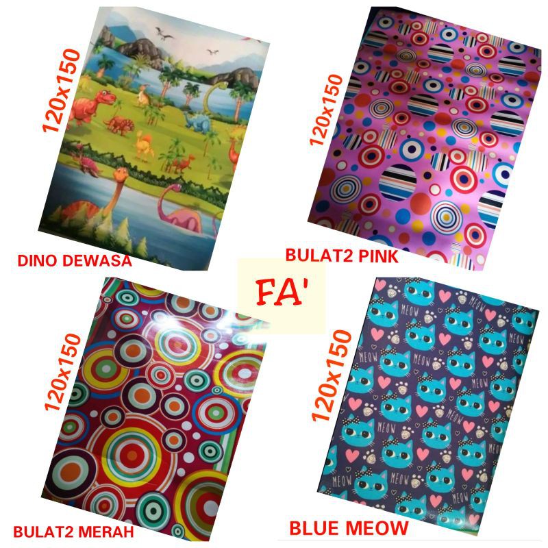 Karpet spons plastik karakter tikar evamatic 120x150x1,5