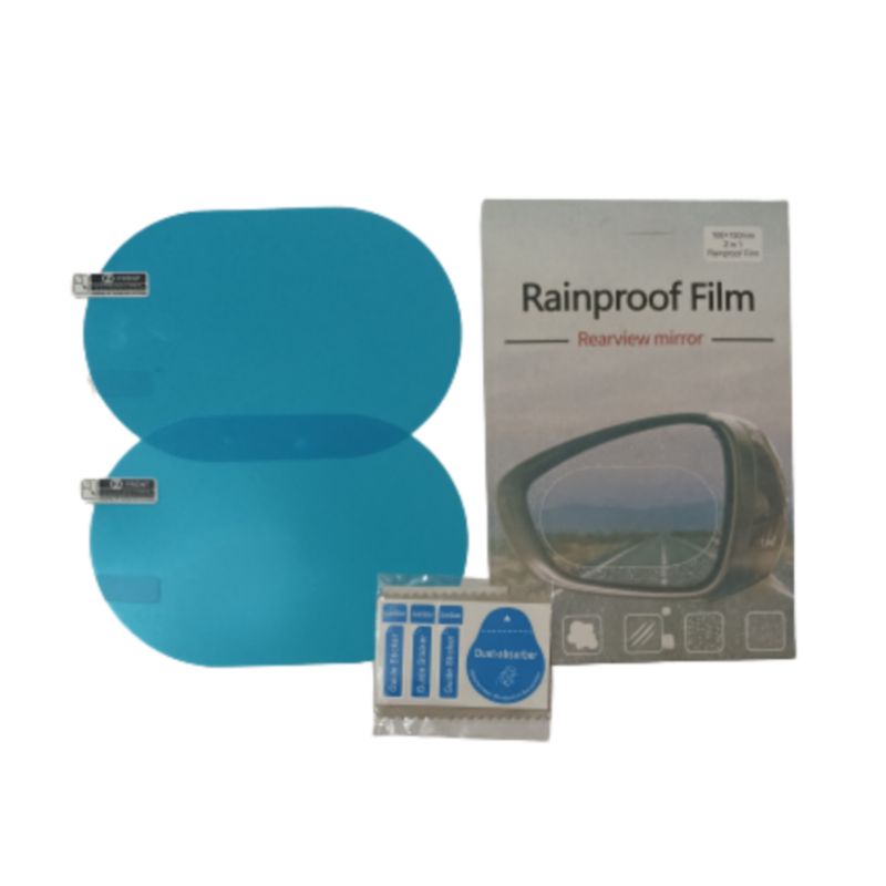 Anti Fog Besar Oval &amp; Bulat | spion anti air hujan | Spion Waterproof | Rainproof Film 1 pasang mirror waterproof pelindung kaca mobil dan motor