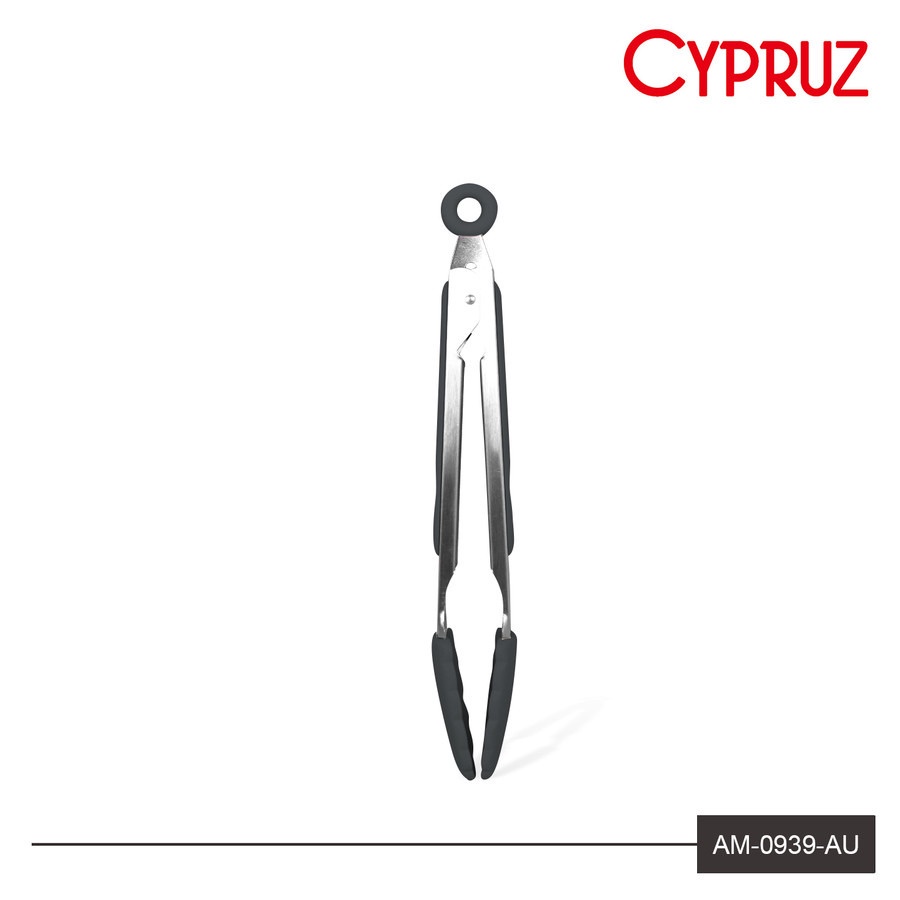 Cypruz Tongs Silicone / Capitan Makanan Food Grade AM-0939 - Abu-abu