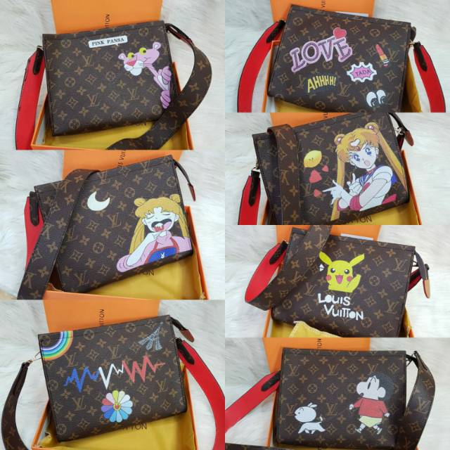 LV CLUTCH LOUIS VUITTON TAS PESTA SELEMPANG SEMPREM